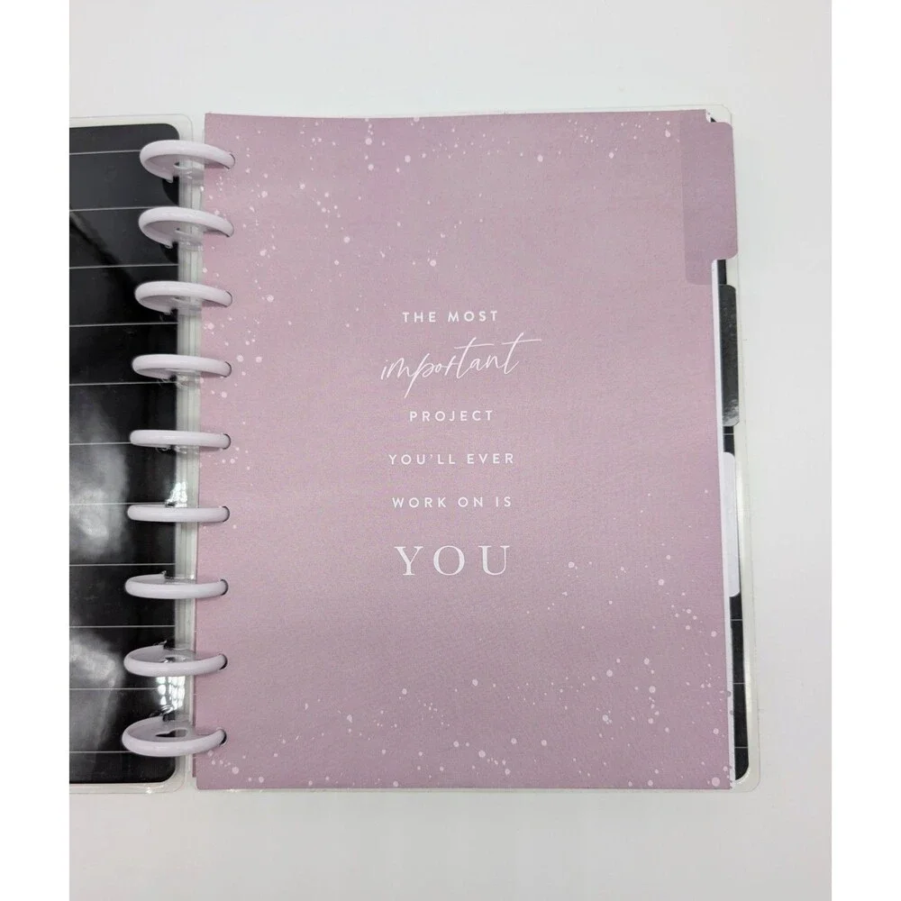 Happy Planner Black Believe In Yourself Inspirational Self Care